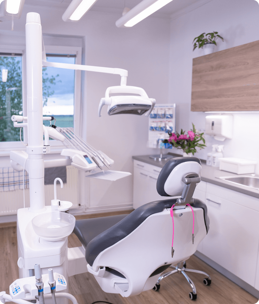 Moderní interiér a vybavení ordinace dentální hygieny Pardubice